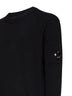 Black Lambswool GRS Crewneck Lens sweater