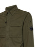 Overshirt Lens in gabardina di cotone organico verde edera