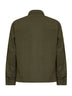 Overshirt Lens in gabardina di cotone organico verde edera