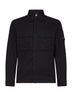 Overshirt Lens in gabardina di cotone organico nero