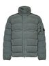 Castor grey Chrome-R hooded down jacket