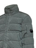 Castor grey Chrome-R hooded down jacket