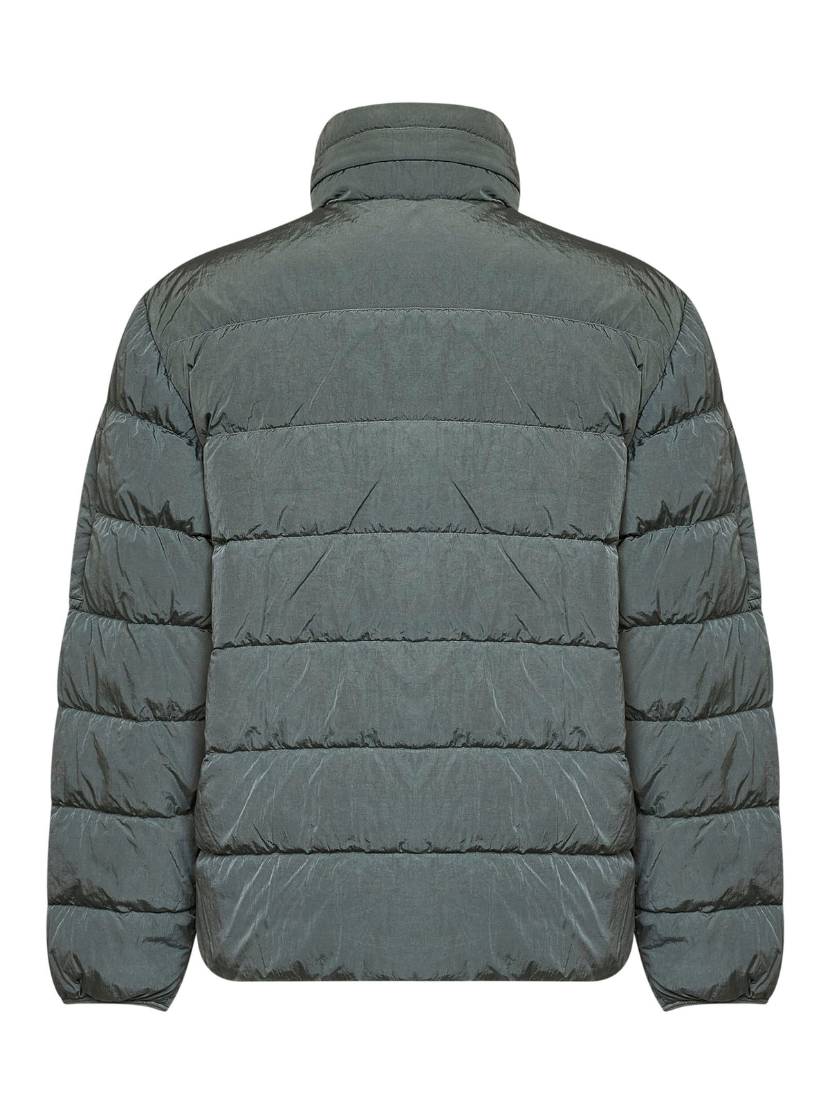 Castor grey Chrome-R hooded down jacket