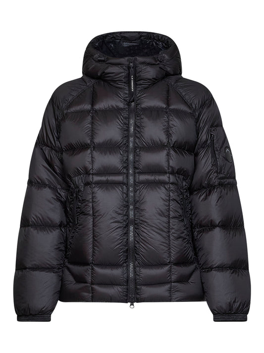 Black D.D. Shell hooded down jacket