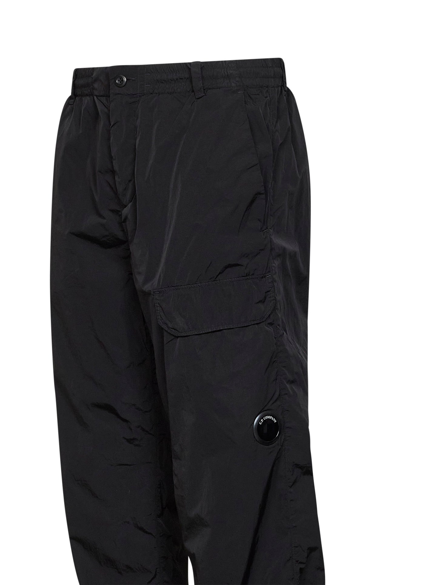 Pantaloni cargo Lens in Chrome-R nero