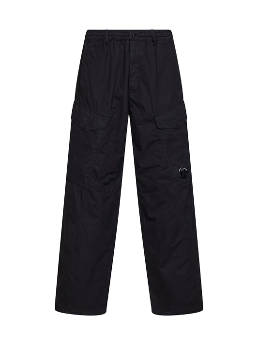 Pantaloni cargo Lens in Micro-Reps nero