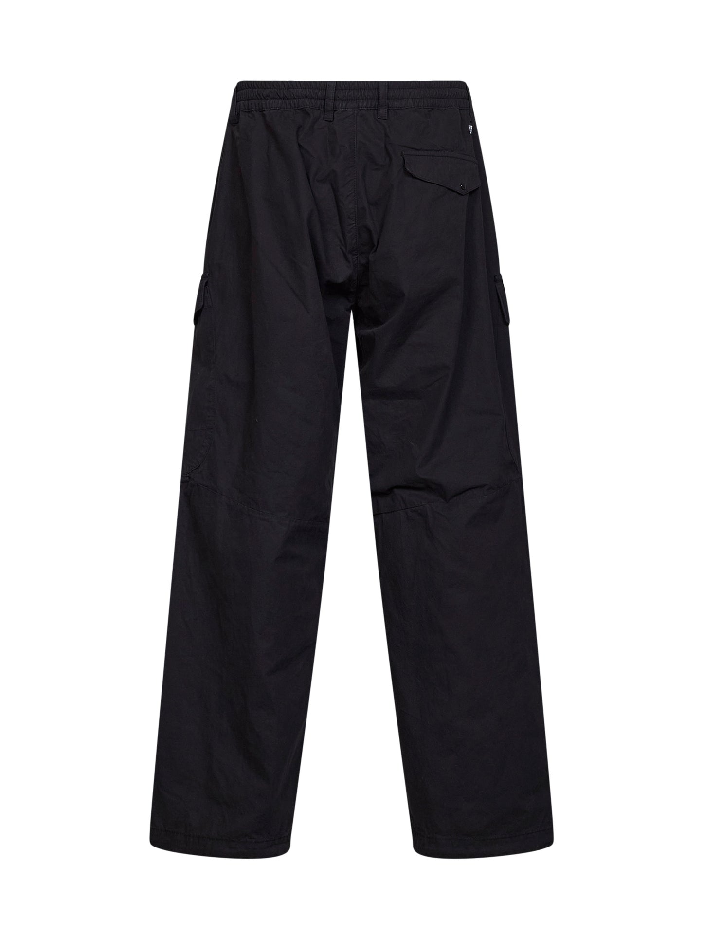 Black Micro-Reps Lens cargo trousers