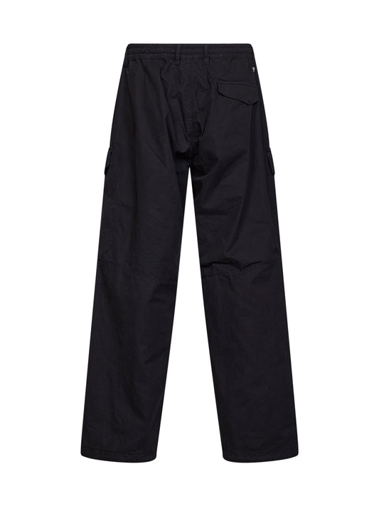 Pantaloni cargo Lens in Micro-Reps nero