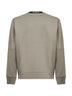 Beige Diagonal Raised Fleece Crewneck Lens sweatshirt