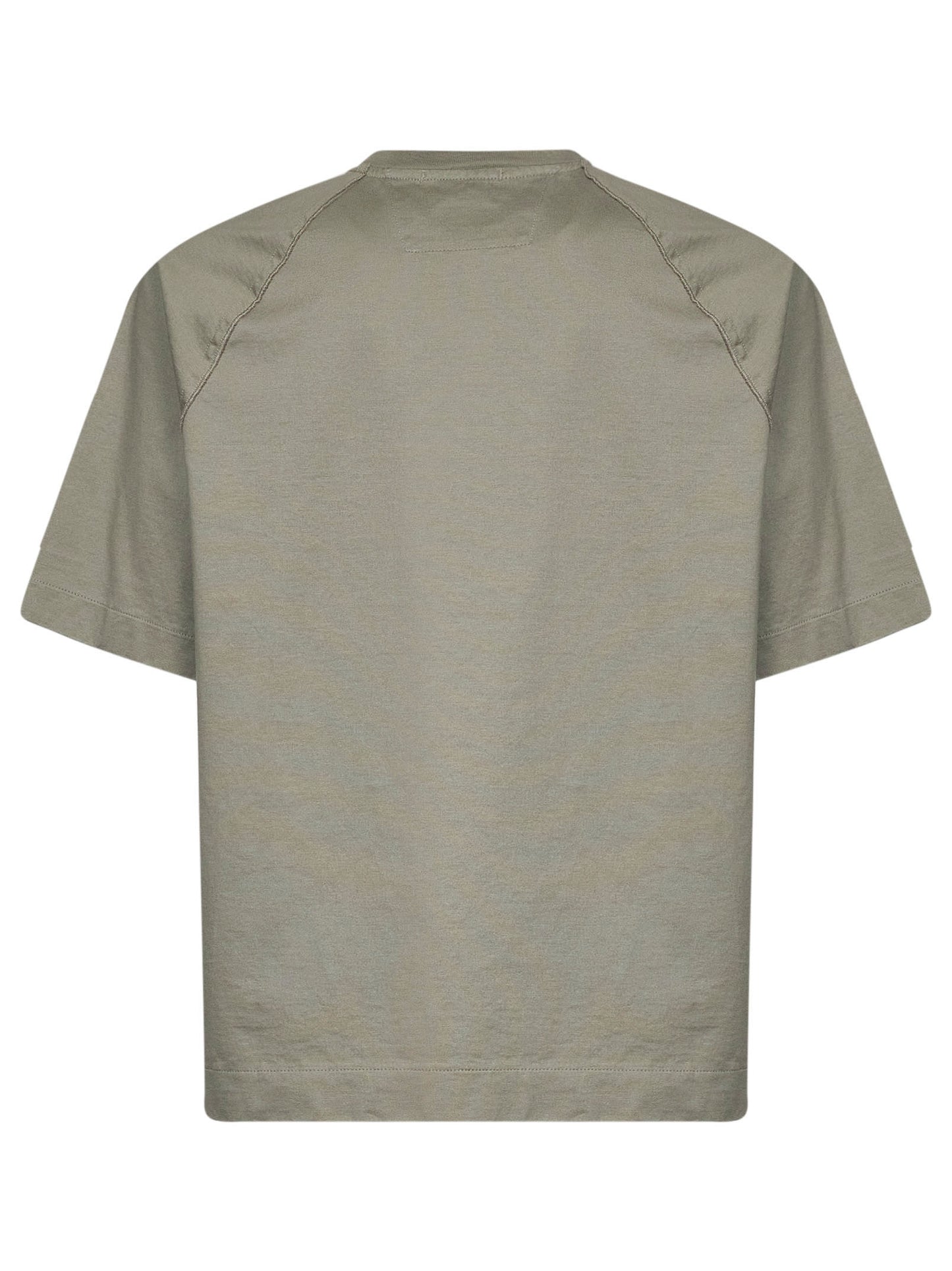 Mud twisted 30/2 mercerized cotton jersey Lens T-shirt