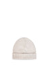 Berretto in maglia di lana vergine beige