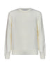Maglione in bouclé di lana vergine bianco