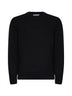 Maglione in bouclé di lana vergine nero