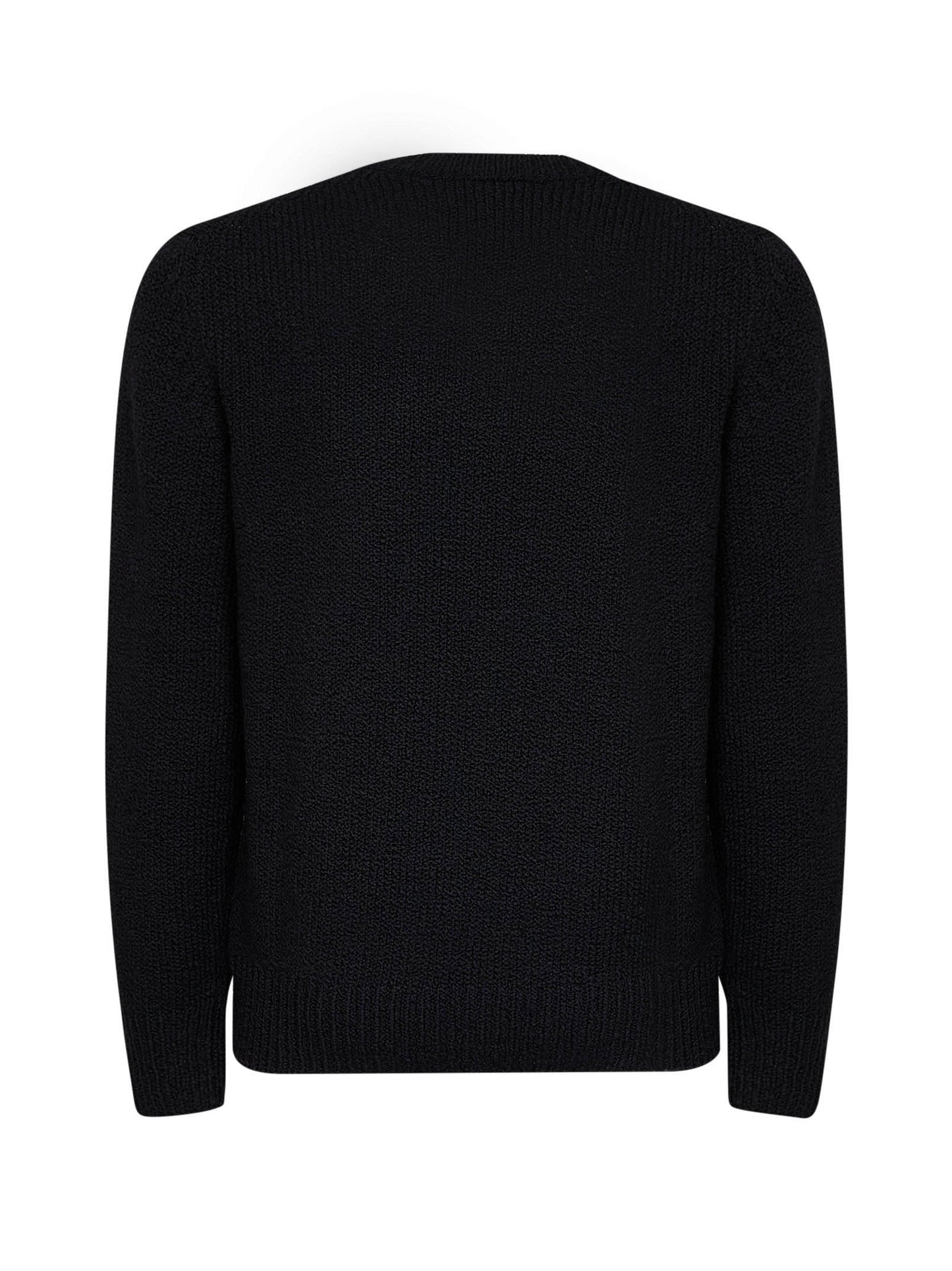 Maglione in bouclé di lana vergine nero