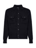 Black virgin wool knit jacket
