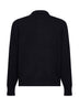 Black virgin wool knit jacket