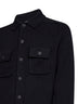 Black virgin wool knit jacket