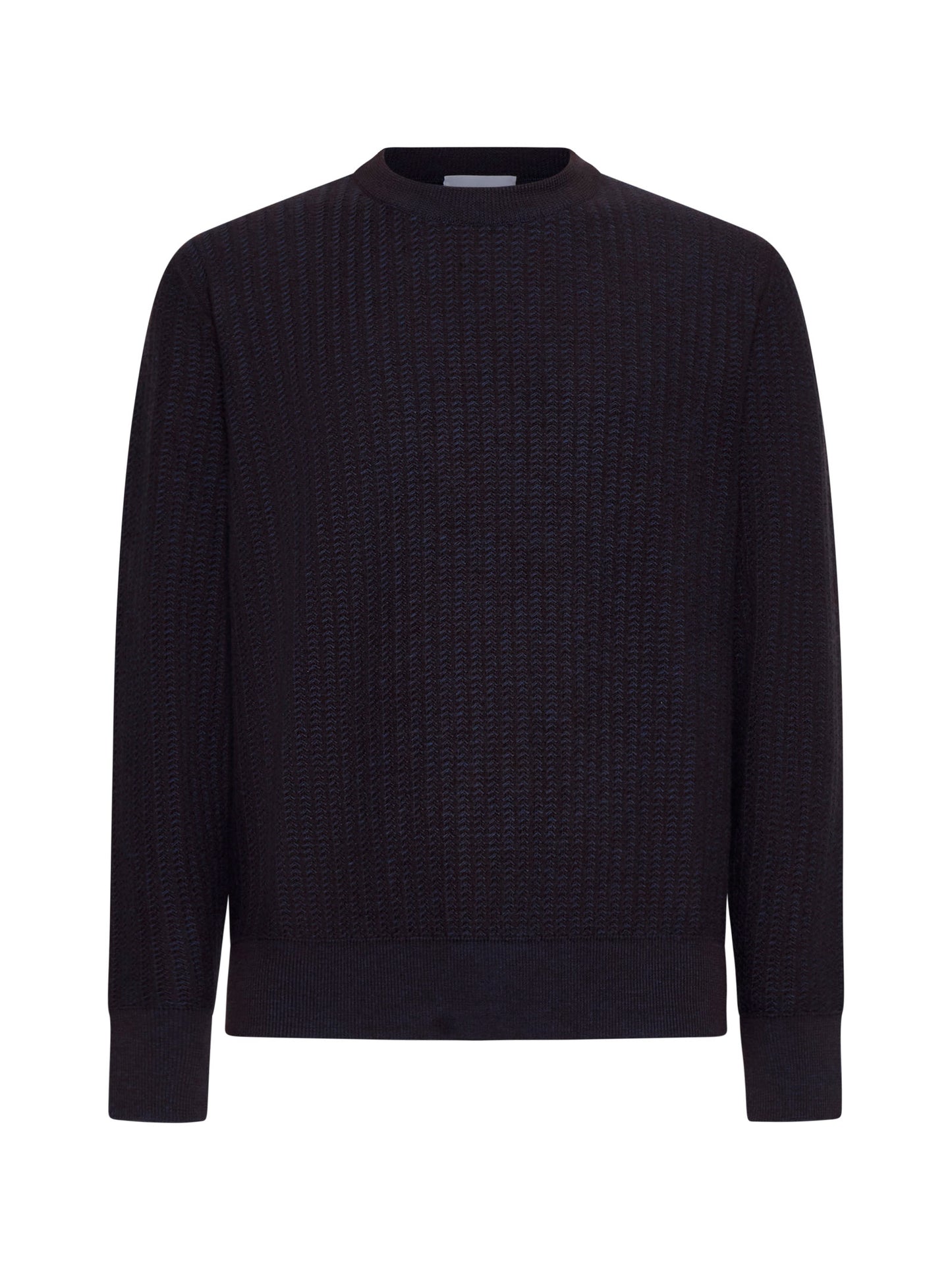 Maglione girocollo in seta e lana