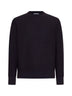 Maglione girocollo in seta e lana
