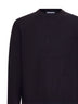 Maglione girocollo in seta e lana