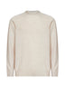 Beige wool knit turtleneck sweater