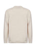 Beige wool knit turtleneck sweater