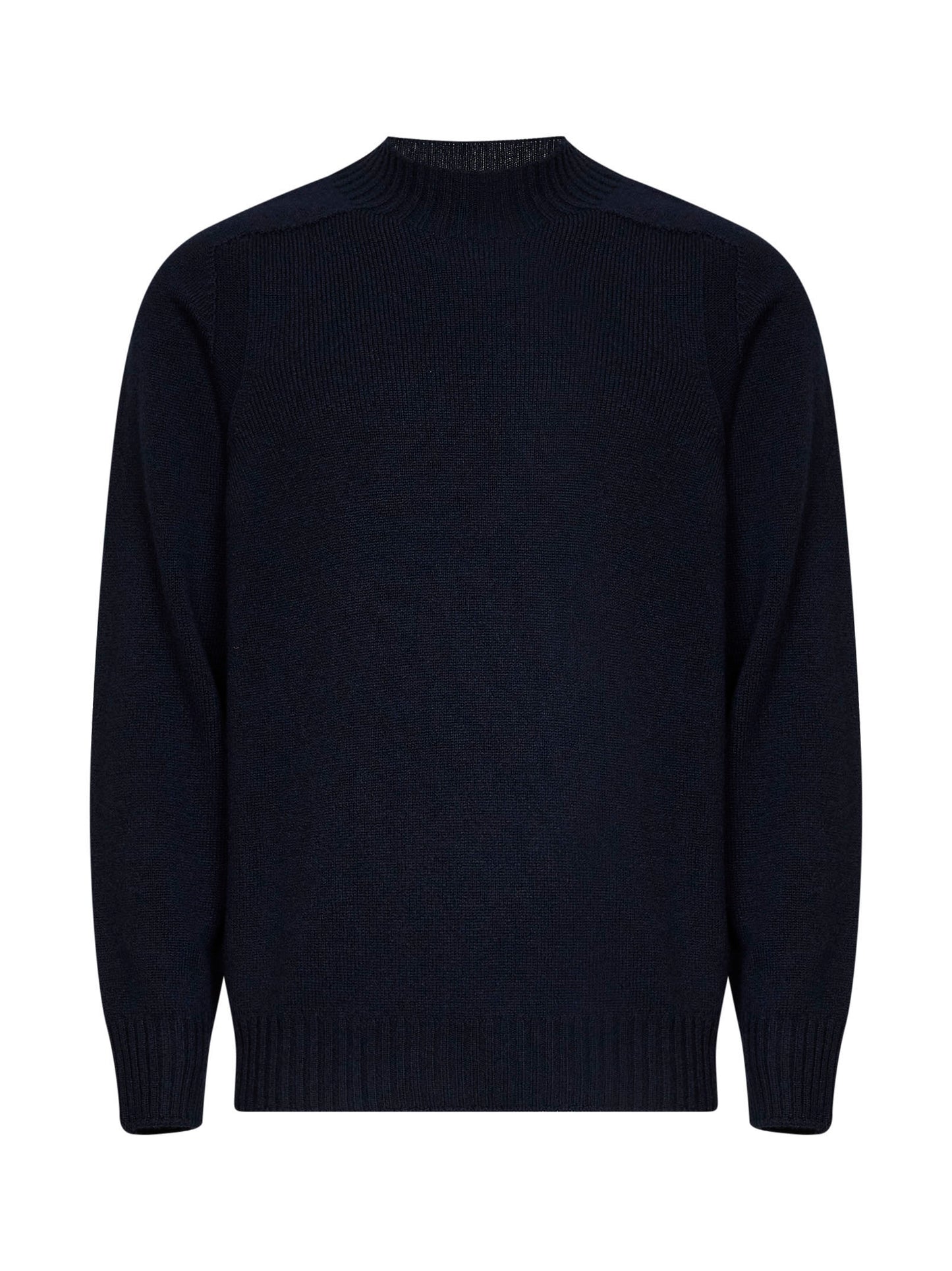 Lupetto in maglia di lana blu navy