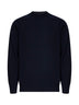 Lupetto in maglia di lana blu navy