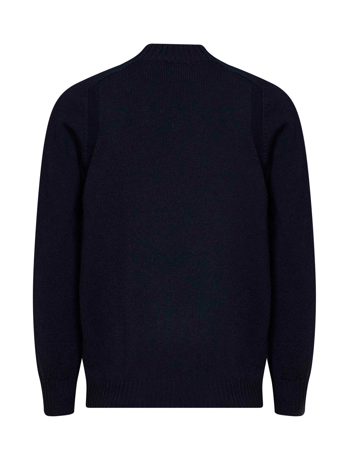 Lupetto in maglia di lana blu navy