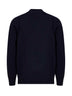 Lupetto in maglia di lana blu navy