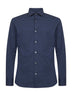 Camicia in jersey stretch blu