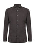 Brown stretch jersey shirt