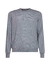 Maglia girocollo in lana vergine grigio chiaro
