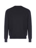 Maglione girocollo blu in lana