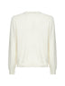White wool and cashmere blend crewneck sweater