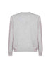 Maglia girocollo in misto lana e cashmere grigio