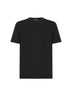 Black cotton jersey T-shirt