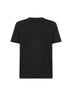 Black cotton jersey T-shirt