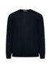 Blue virgin wool crewneck sweater