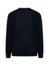 Blue virgin wool crewneck sweater