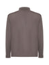 Taupe virgin wool knit shirt