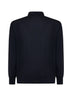 Blue virgin wool knit shirt