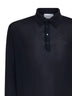 Blue virgin wool knit shirt
