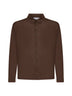 Brown virgin wool knit shirt
