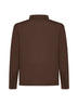 Brown virgin wool knit shirt
