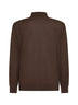 Maglia lupetto in lana vergine marrone