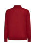 Polo in maglia di lana vergine rossa