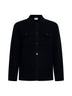Black virgin wool knit jacket
