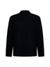 Black virgin wool knit jacket