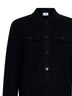 Black virgin wool knit jacket